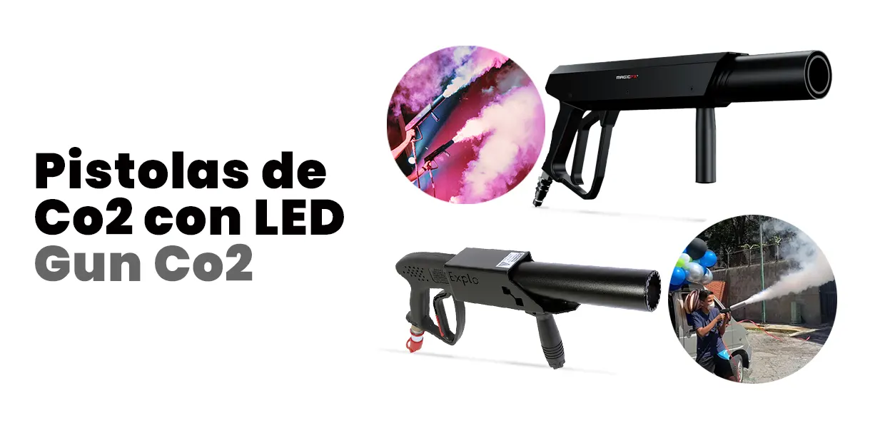 Pistolas de CO2 con LED WindAndTideFX